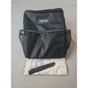 HOTOR Car Trash Can w/ Lid and Storage Pockets 100% Leak-Proof Car Organizer New